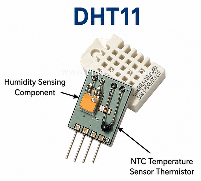 DHT11 internal circuitry 