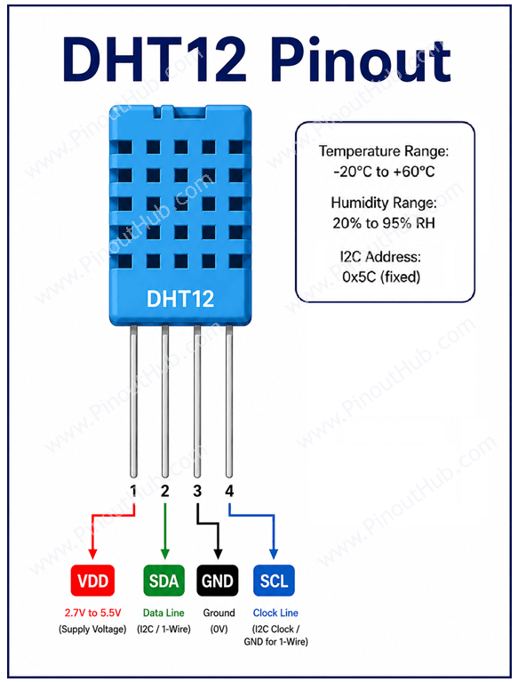 DHT12 pinout