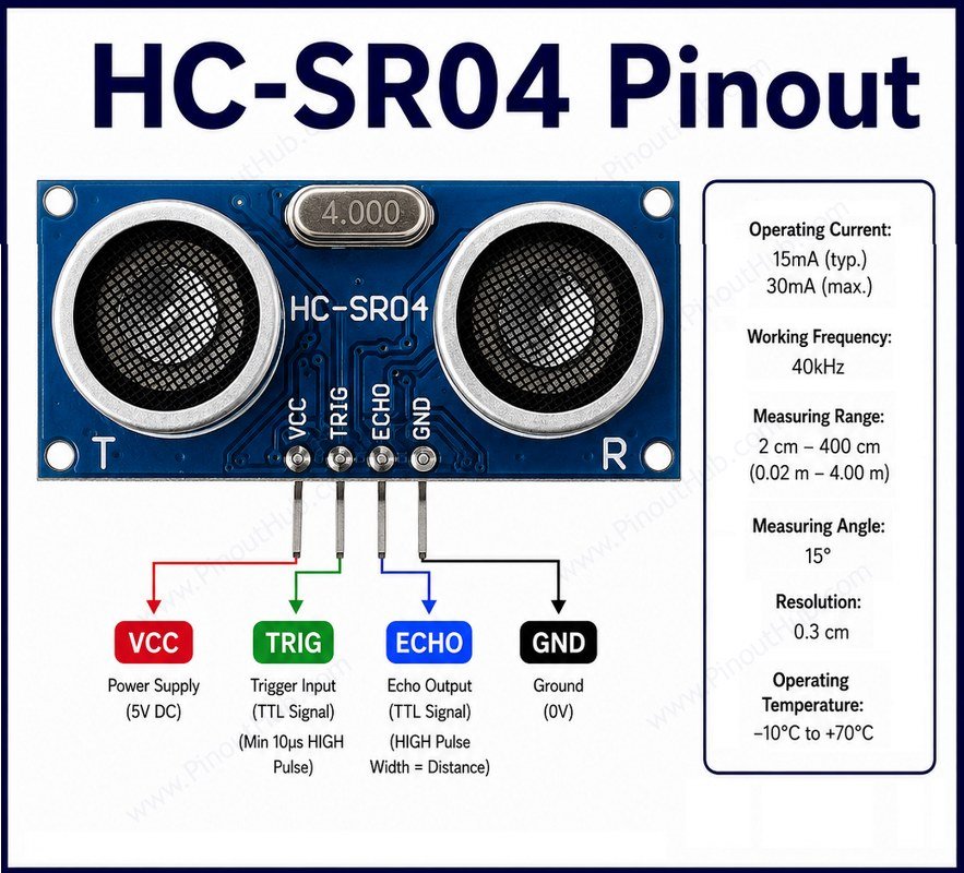 HCSR04 pinout