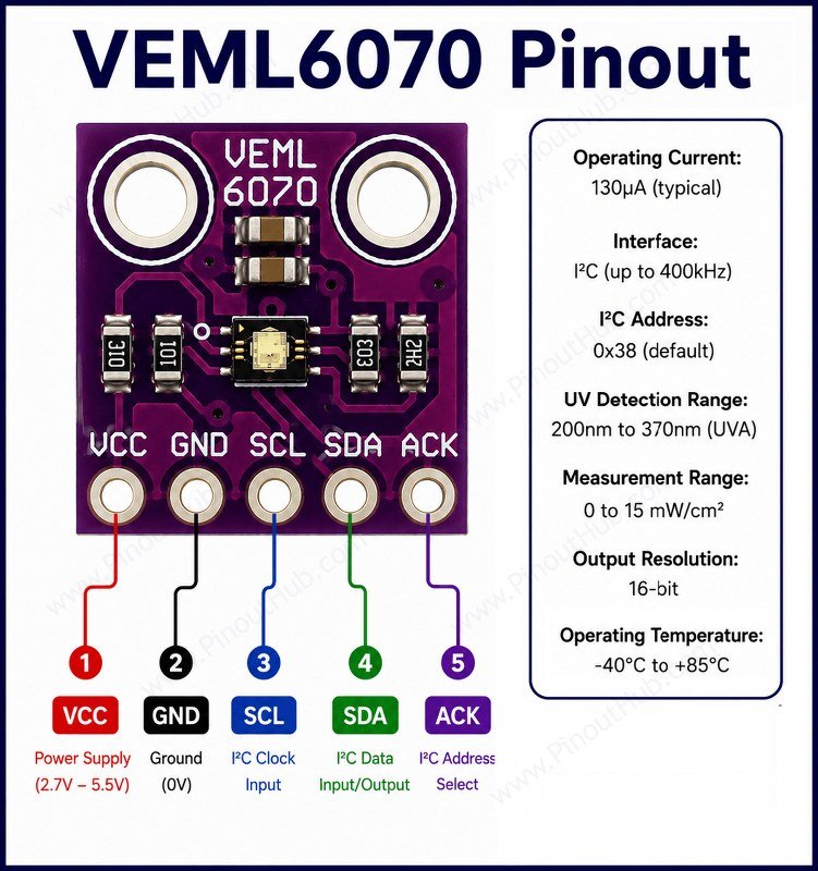 VEML6070 Pinout